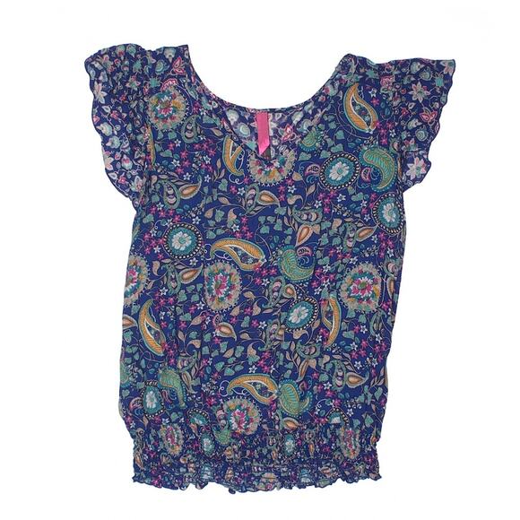 Pure Energy Boho Paisley Abstract Print Blouse - Picture 1 of 7